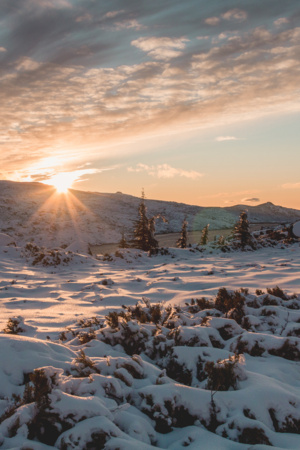 Pôr do sol na Serra da Estrela